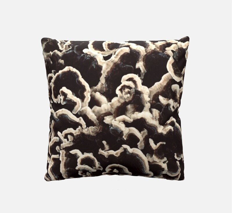 “Velvet Curls” - Custom 18" Throw Pillow