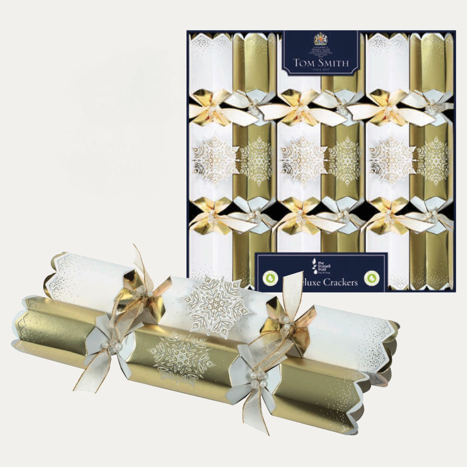 White &amp; Gold Deluxe 6 Pack