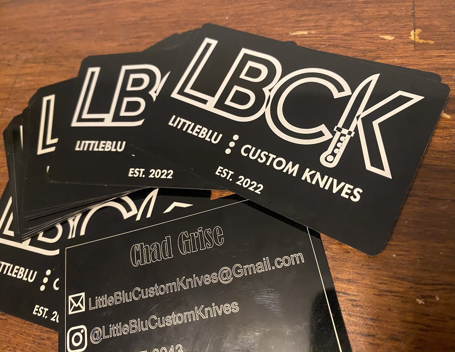 Metal business cards