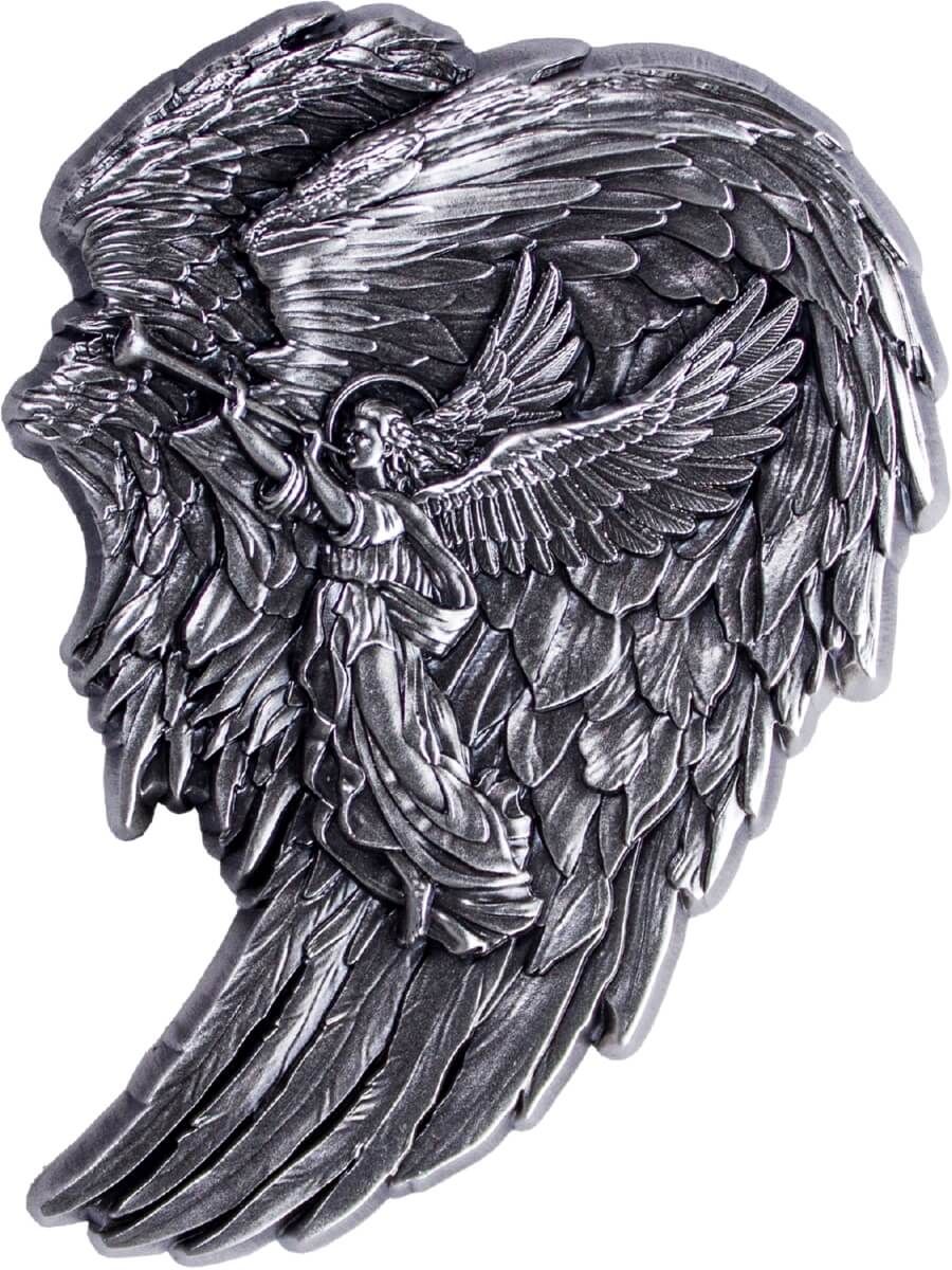Komsco 2024 2oz Antiqued silver Archangel Gabriel
