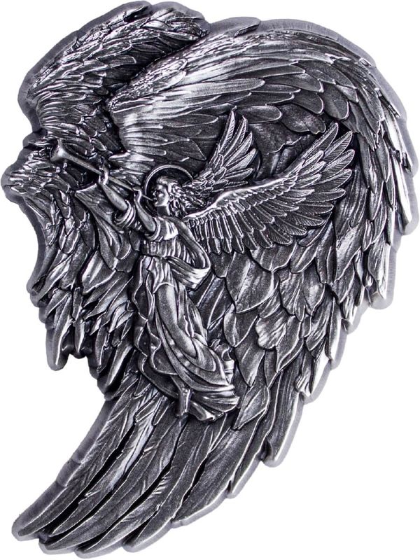 Komsco 2024 2oz Antiqued silver Archangel Gabriel