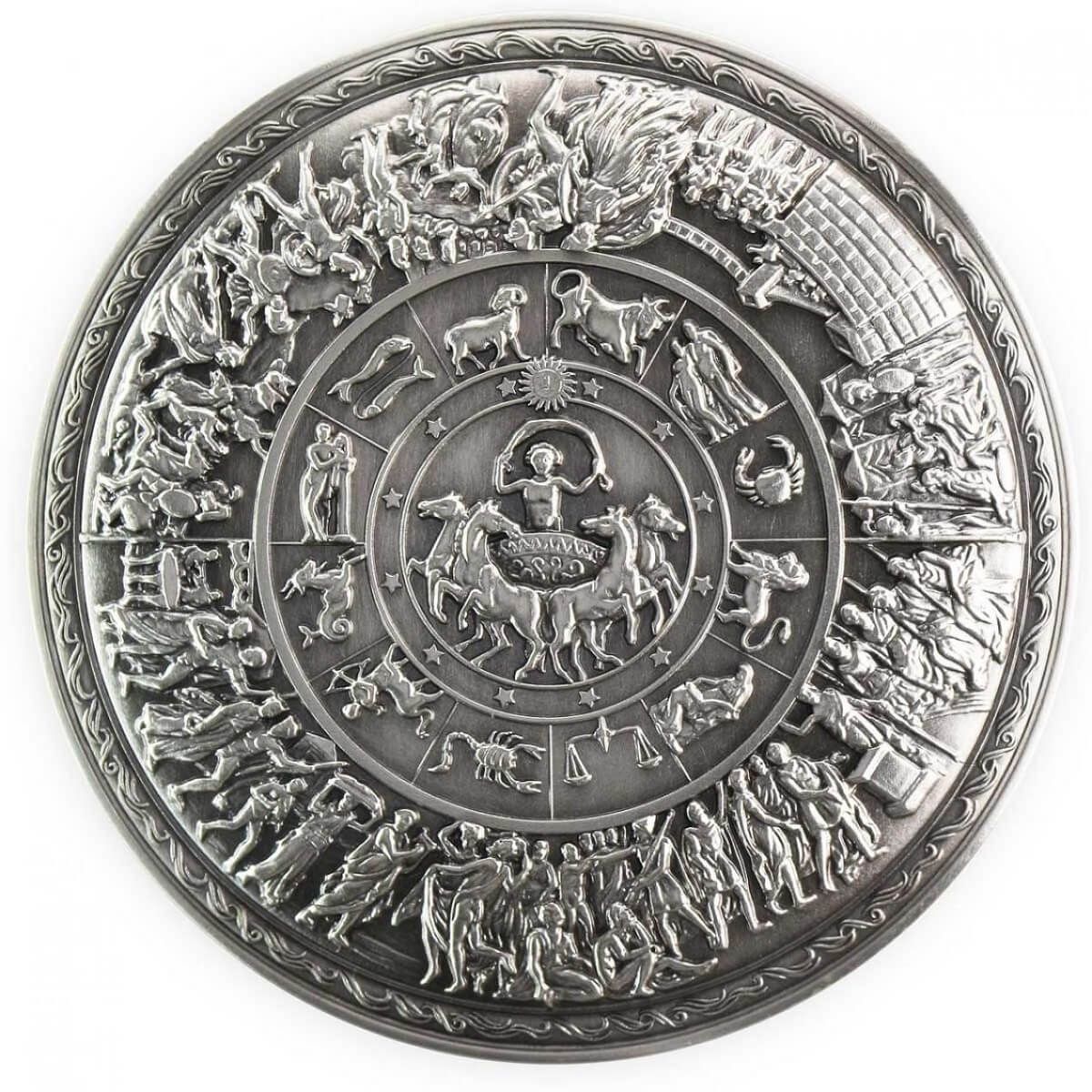 Komsco 2023 ½oz Silver antiqued Achilles Shield