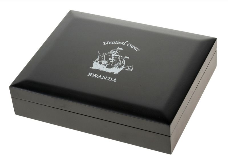 Rwanda Nautical Series hard wood case 24x1oz