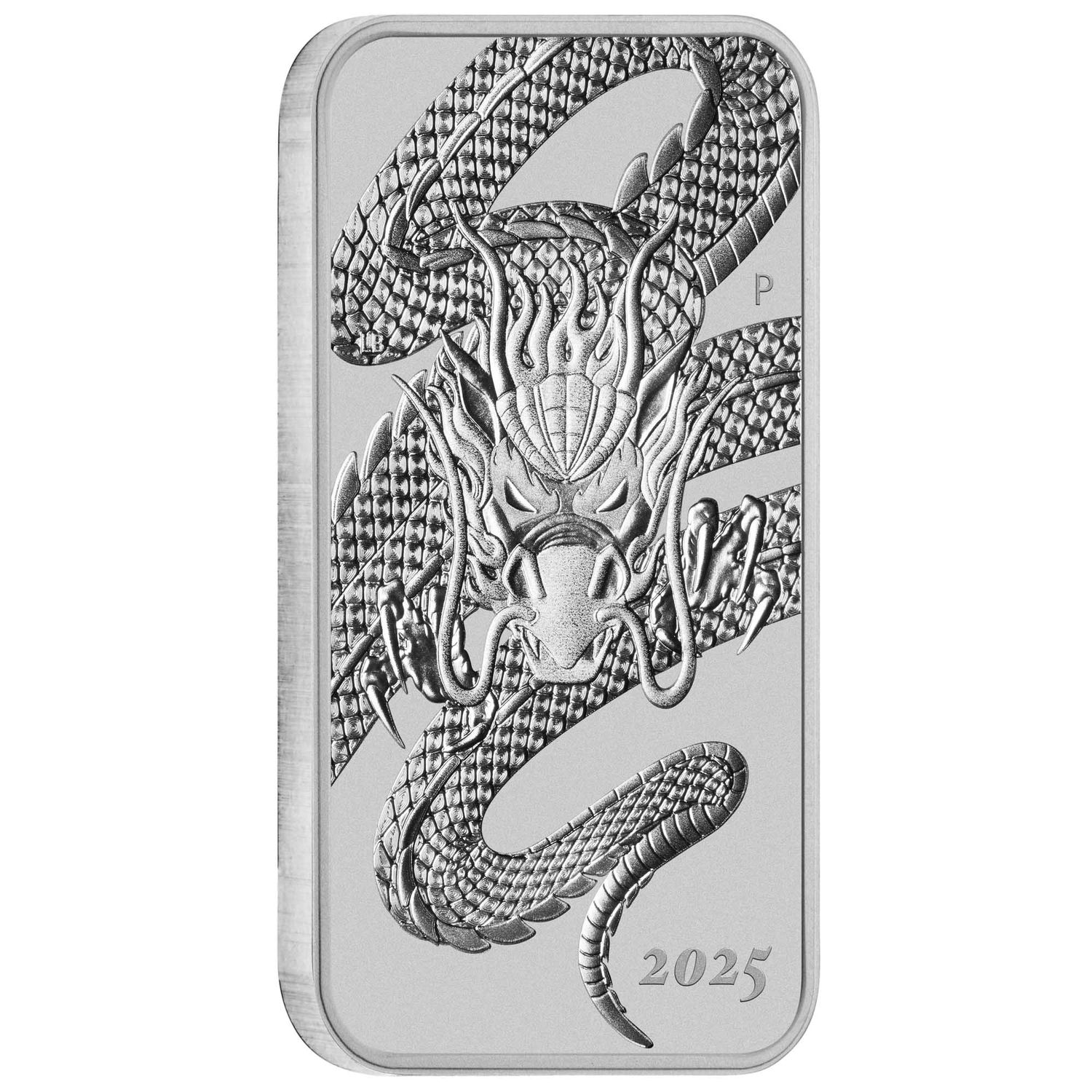Perth Mint 2025 1oz Rectangular silver Dragon (Capsuled)