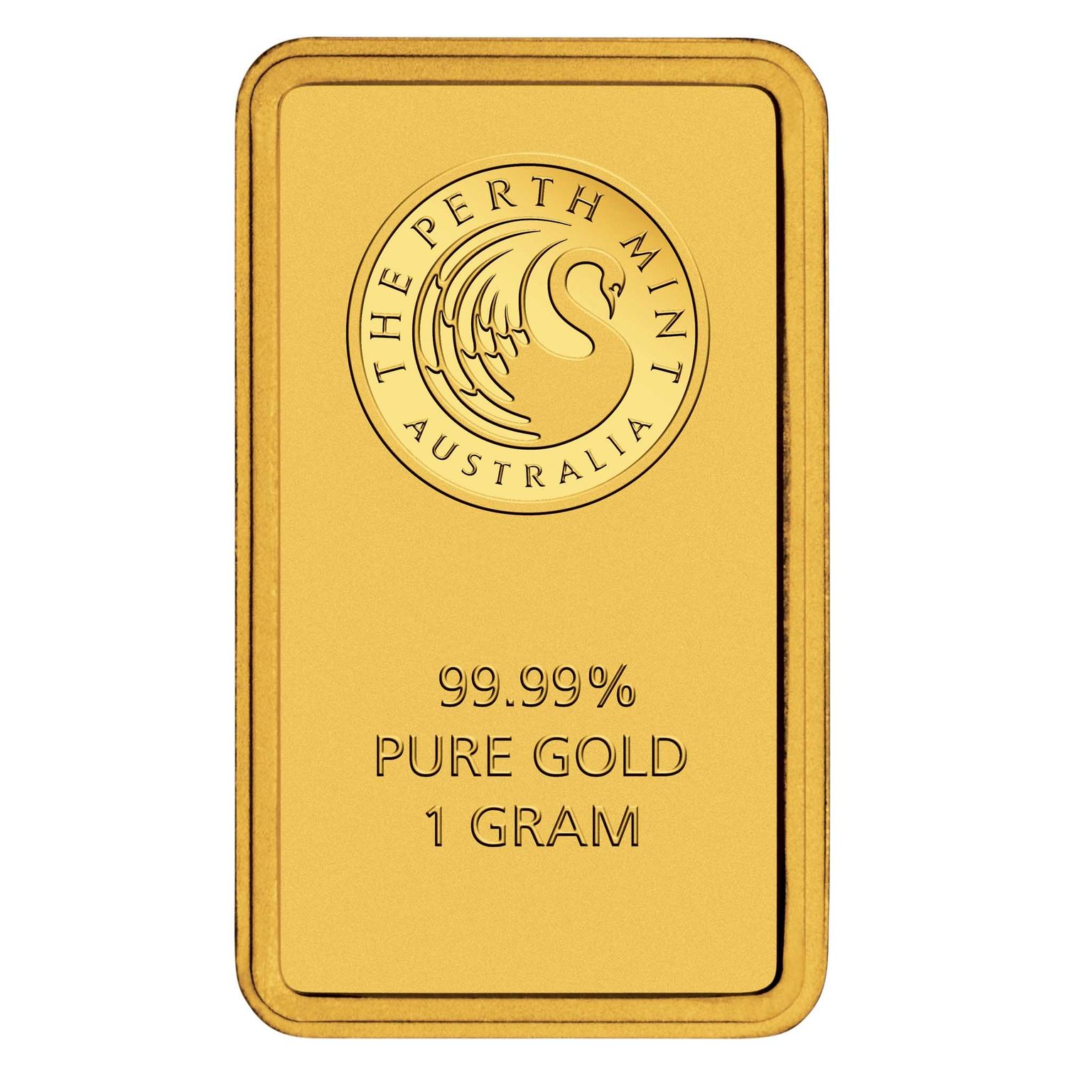 Perth Mint 1g Swan gold bar