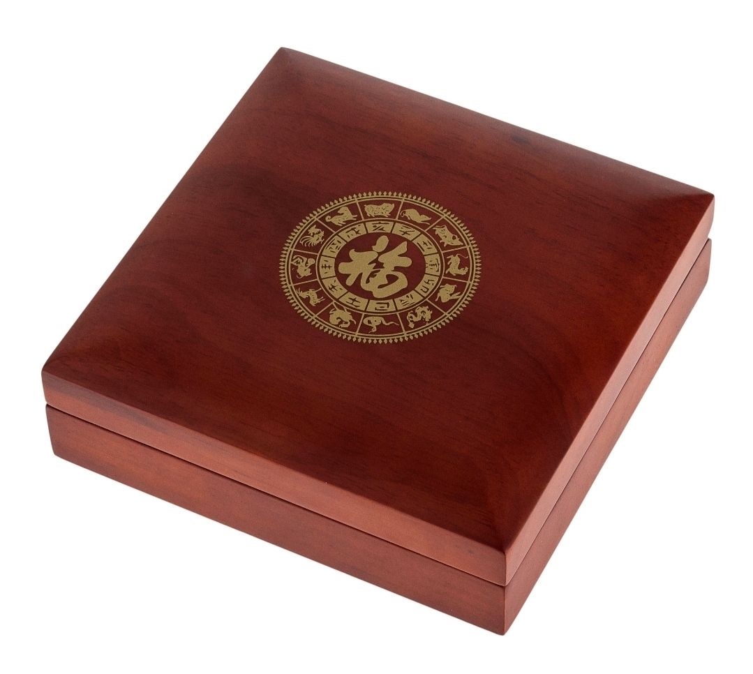 Perth Mint Lunar Series II/III silver 1kg hardwood case