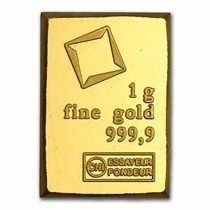 Valcambi Suisse 1g 9999 gold bar