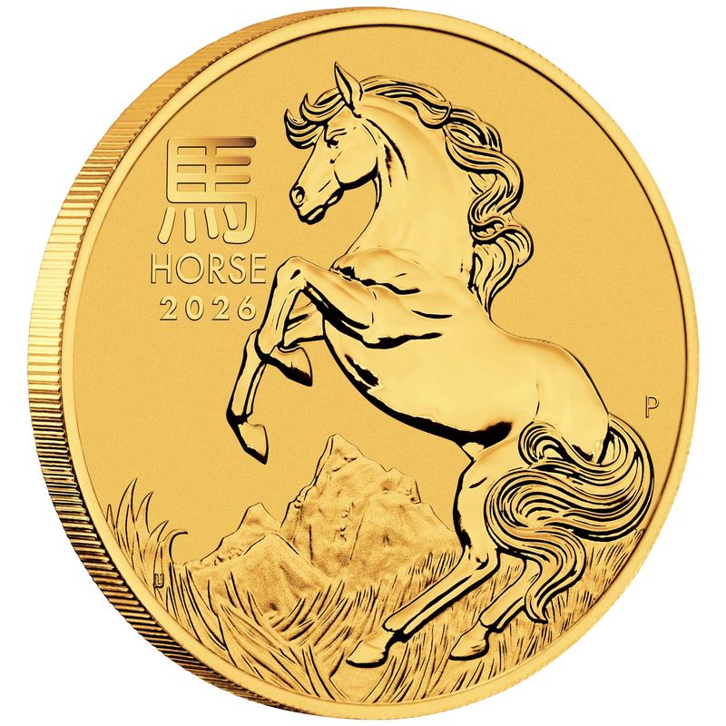 Australian Lunar Series III 2026 Year of the Horse 1/4oz Gold Bullion Coin