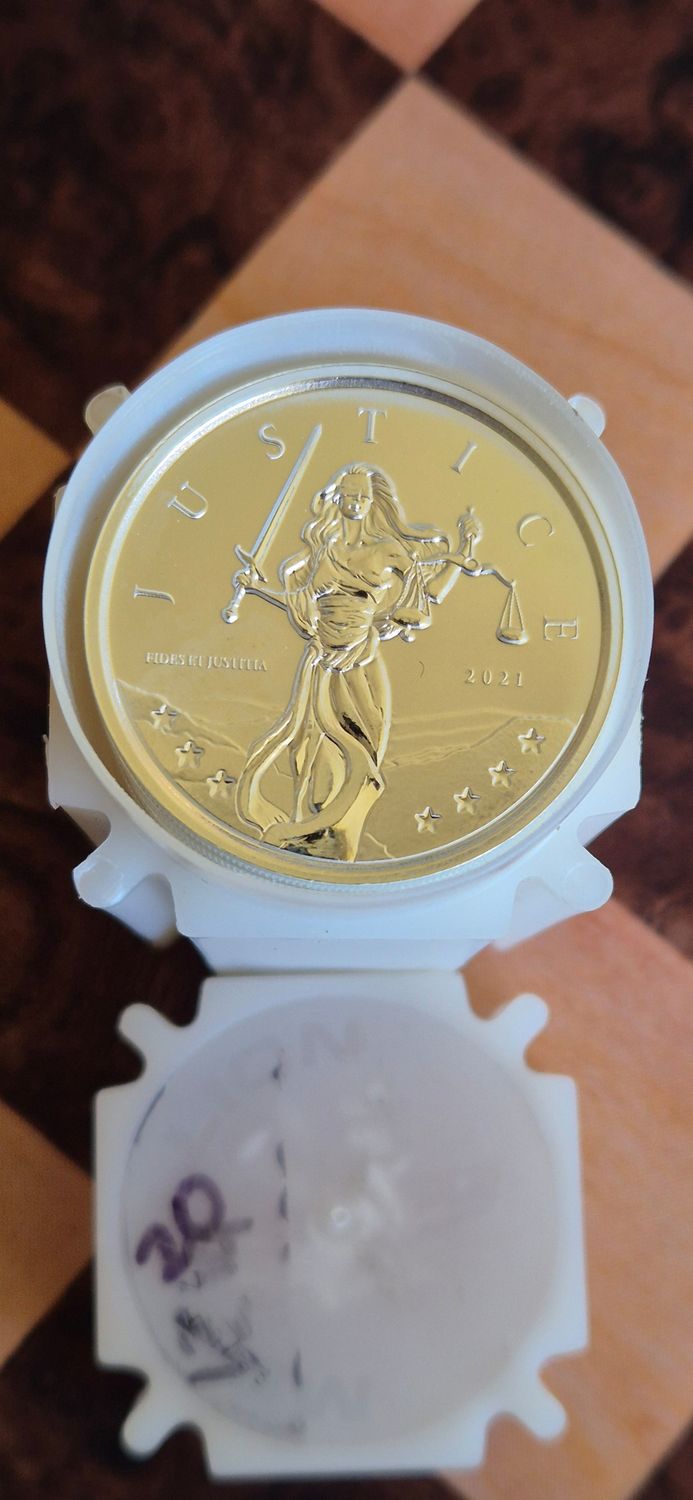 Tube of 20 x 1oz silver coins (secondary market)