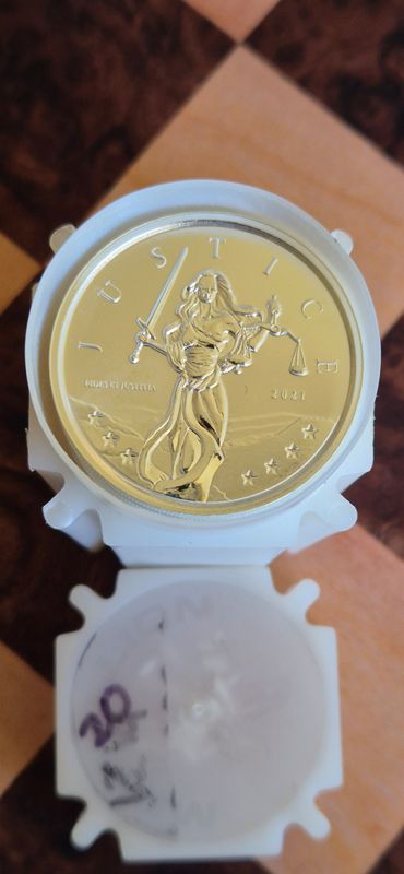 Tube of 20 x 1oz silver coins (secondary market)