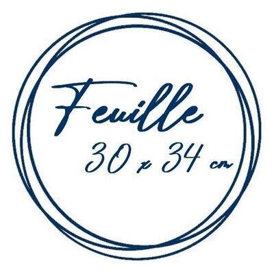 Feuille 30 x 34cm