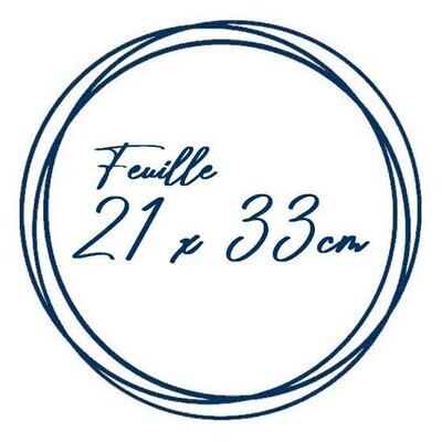 Feuille 21 x 33cm