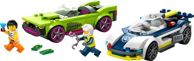 LEGO Police Car and Muscle Car Chase