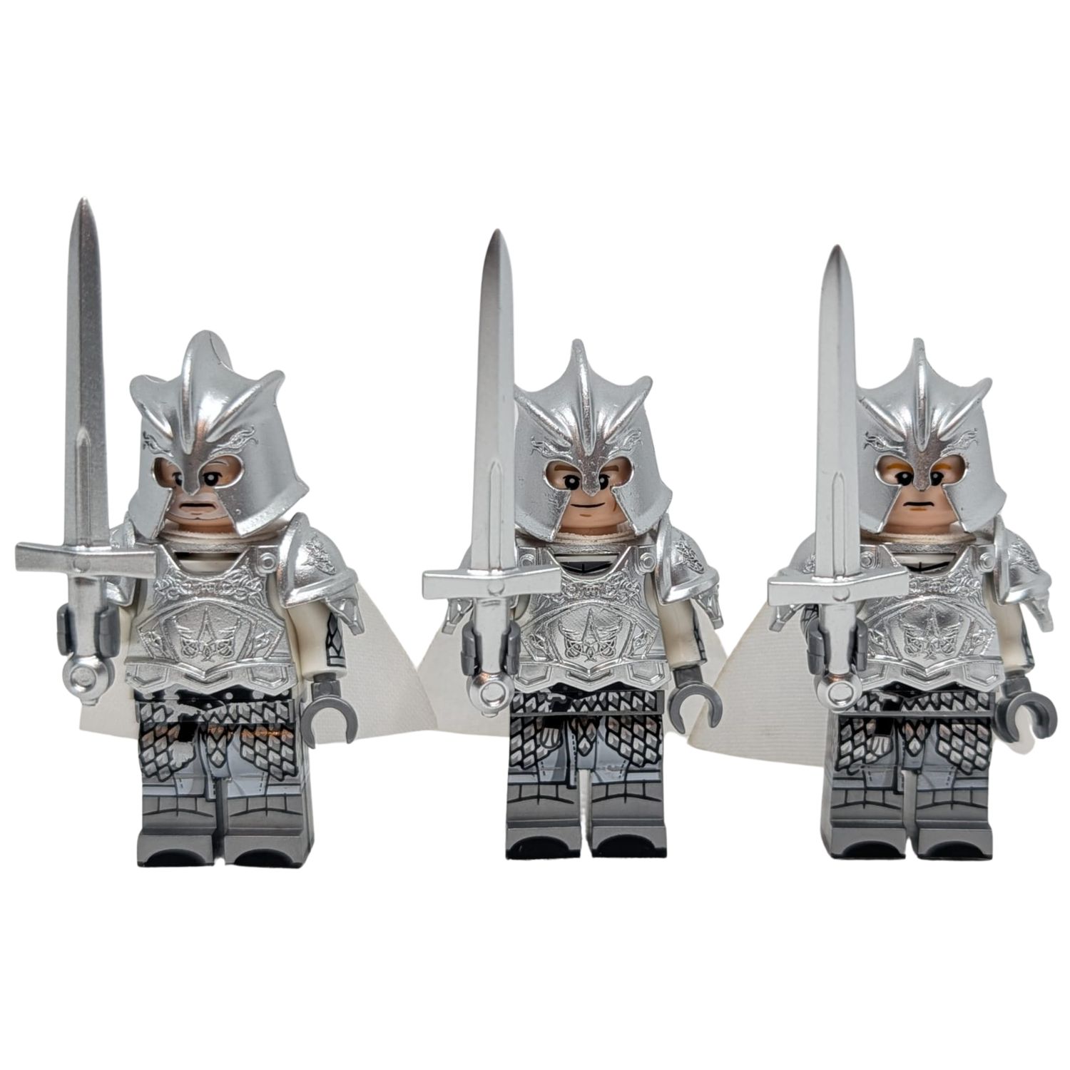 Silver Elite Knight – Fantasy Custom Minifigure