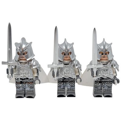 Silver Elite Knight – Fantasy Custom Minifigure