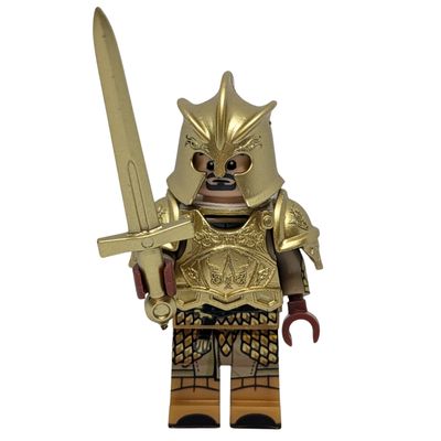 Golden Elite Knight – Fantasy Custom Minifigure