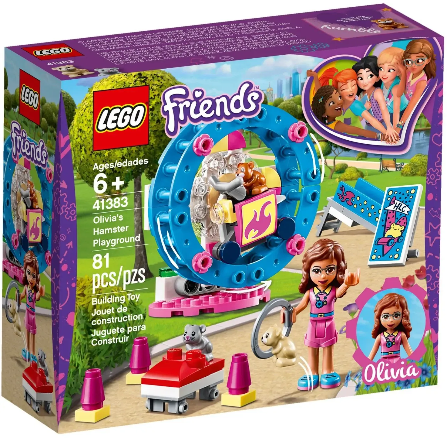 LEGO Friends 41383 – Olivia’s Hamster Playground