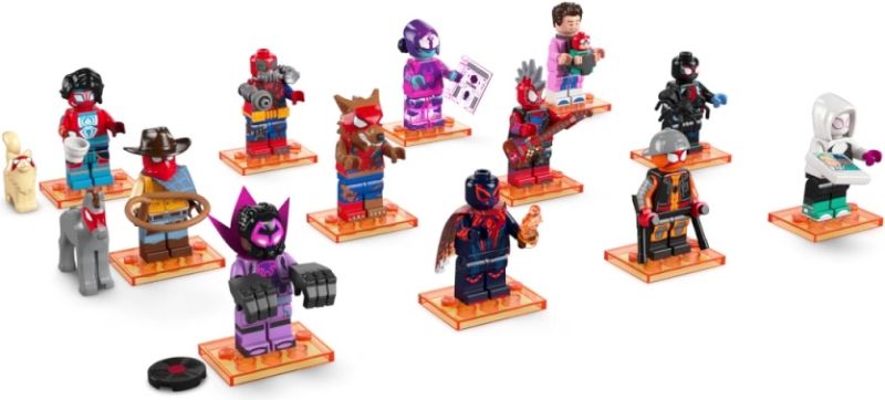 Spider-Man Across the Spider-Verse (Complete Series of 12 Complete Minifigur Sets) Minifigur