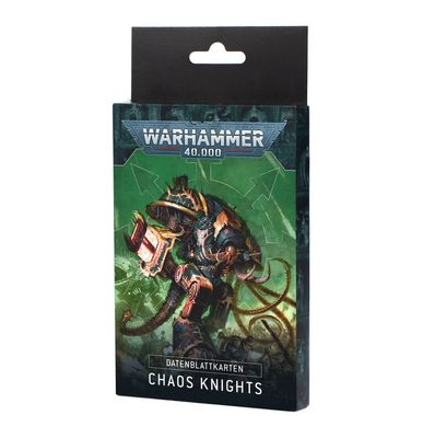 Warhammer 40K : Chaos Knights - Datasheet Cards: Chaos Knights (Englisch)
