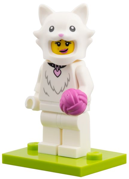 LEGO Fluffy Cat Costume Fan, Series 28