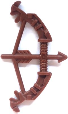 LEGO® Minifigure Bow – Ornate Recurve with Drawn Arrow