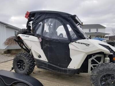 Can-Am Mavrick OG with Dirt Specialty Doors 2-Seater Enclosure