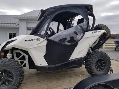 Can-Am Mavrick OG with Dirt Specialty Doors 2-Seater Enclosure