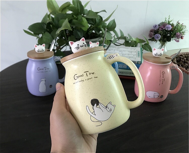 400ml Ceramic Kitten Mug
