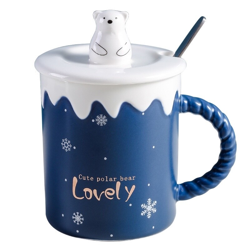 ​Adorable Polar Bear Ceramic Mug 370ml