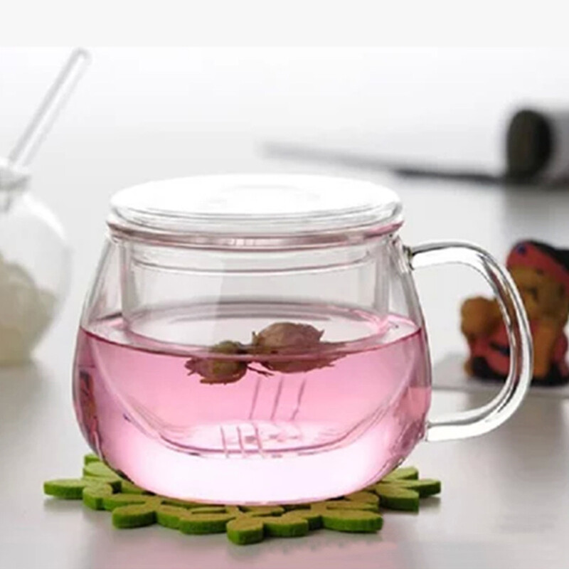 300ml Glass Tea Infuser Mug with Filter