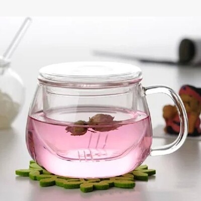 Ly Thủy Tinh Lọc Trà 300ml