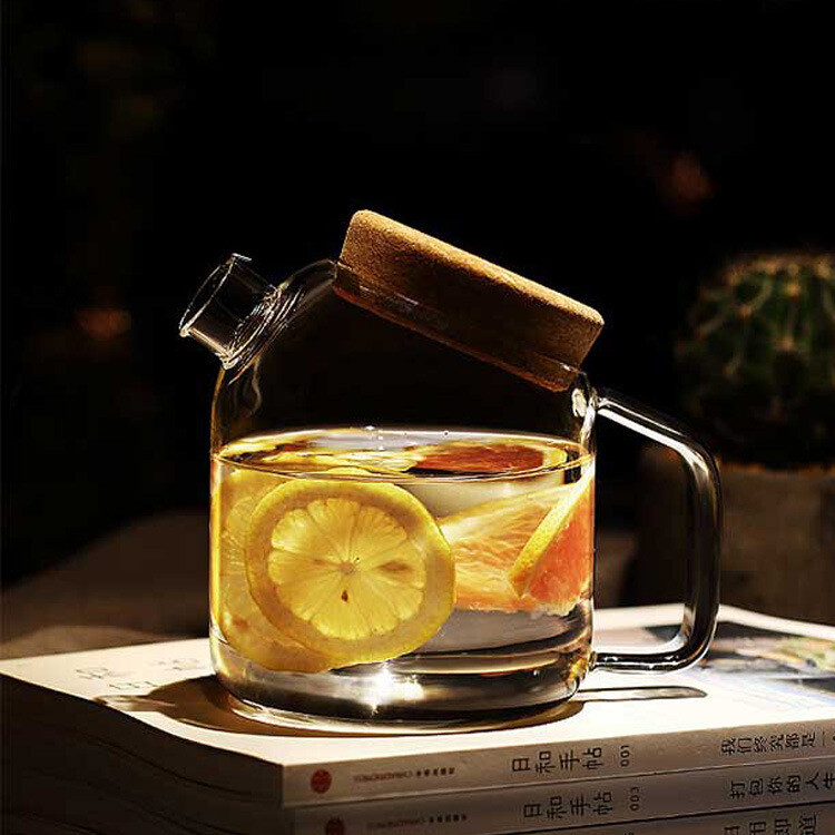 Bình Thủy Tinh Nắp Nút Gỗ 800ml, 1200ml, 1800ml Độc Đáo, Size: 800ml