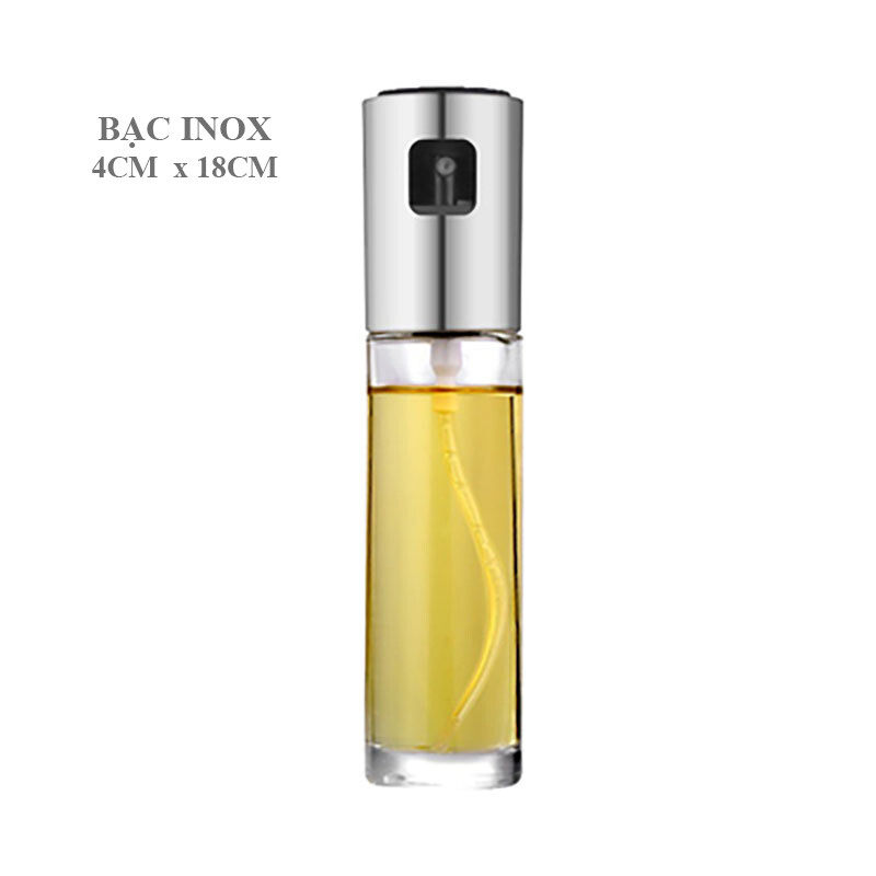 Bình xịt dầu ăn phun sương 100ml, Màu: Bạc