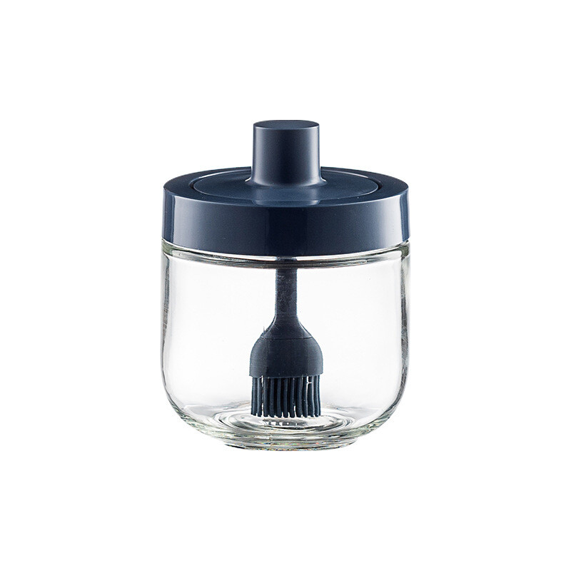 Moisture-Proof Glass Spice Jar 300ml, Màu ( Mẫu): Xanh đen (cọ quét)