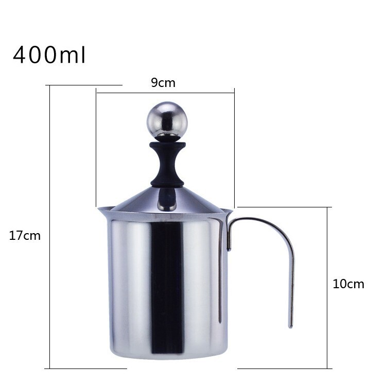 Bình Đánh Sữa Tạo Bọt LATEE Đa Năng LọaI 400ml Và 800ml, Dung tích: 400ml