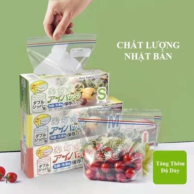 ​Hộp Túi Zip Bảo Quản Thực Phẩm Size S,M,L