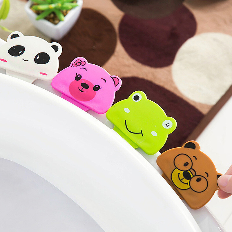 ​Combo Trọn Bộ 4 Miếng Dán Lật Nắp Bồn Cầu Hoạt Hình Đáng Yêu