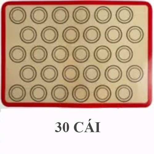 Tấm lót nướng bánh silicon macaron dùng trong lò nướng, Phân loại: Mẫu 30 ô tròn