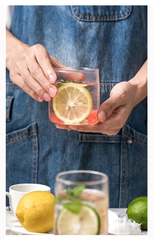 Simple Japanese-style glass cup, 300ml
