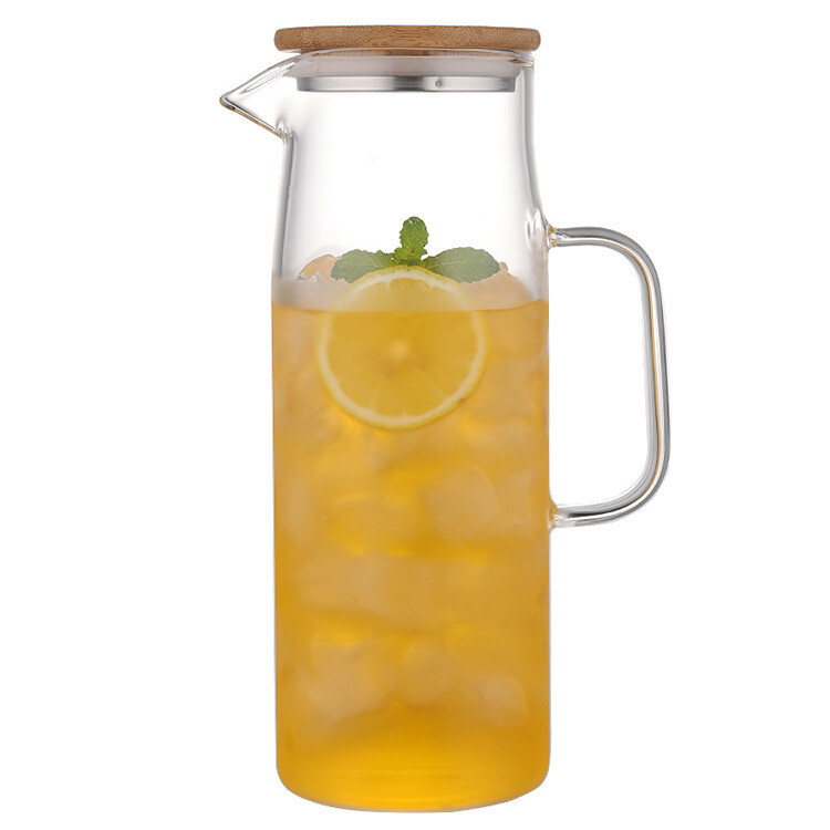 Bình thủy tinh nắp gỗ 1500ml phong cách Nhật, Loại: Bình 1500ml