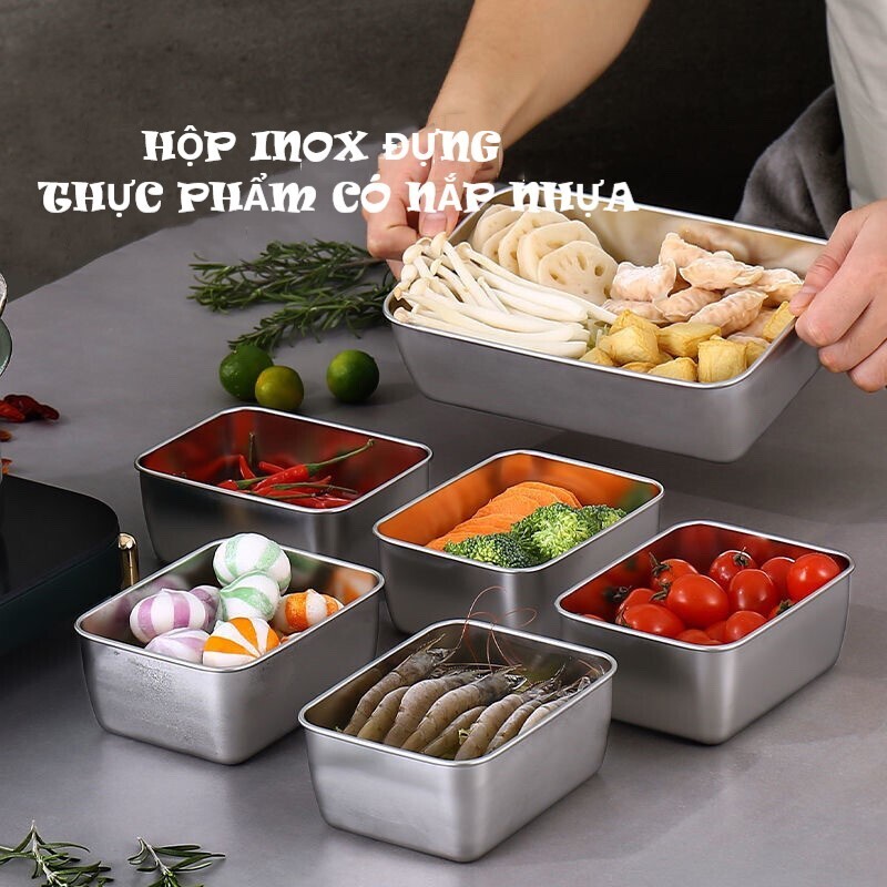 304 Stainless Steel Food Storage Container Keeps Food Fresh