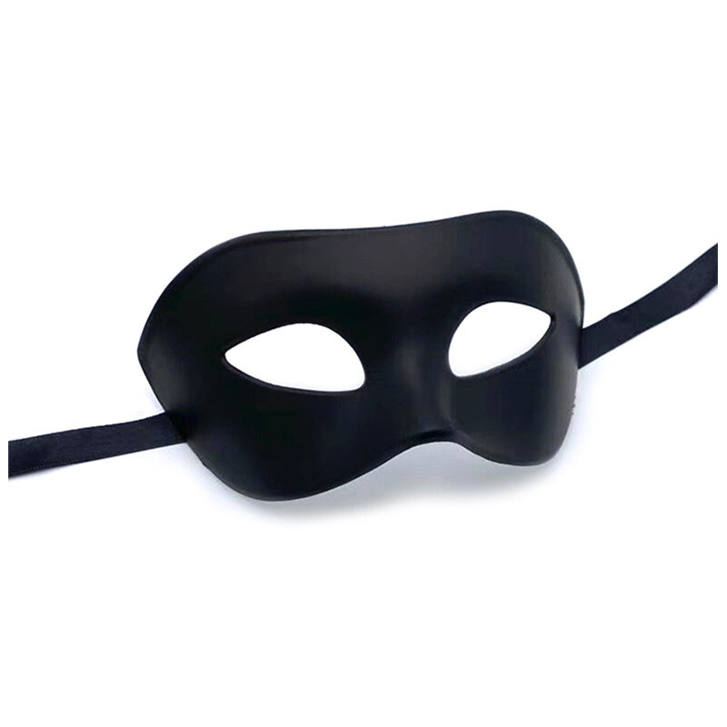 Halloween Masquerade Half Face Mask, Colour: Đen