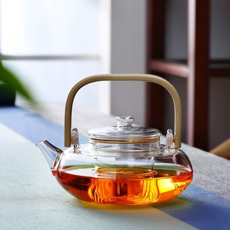 800ml/1000ml Premium Glass Teapot, Elegantly Designed for Home Use, Loại: 800ml