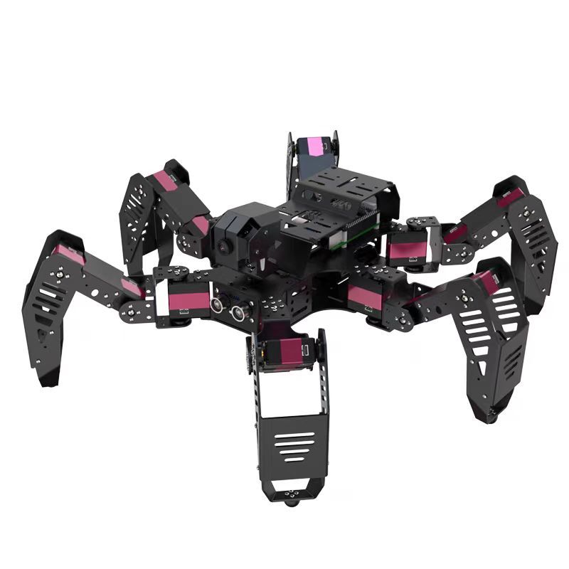 Raspberry Pi Hexapod Spider Bionic Robot SpiderPi Programmable OpenCV Intelligent AI Visual Recognition