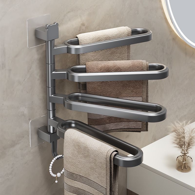 Giá đỡ treo khăn, giá để dép dán tường chắc chắn xoay 180 độ