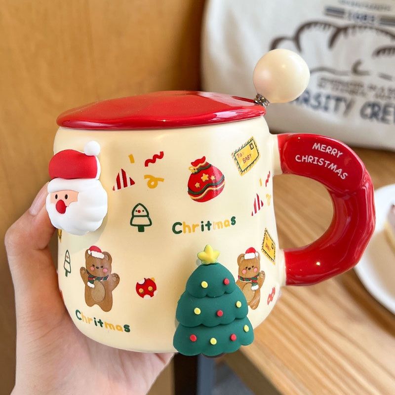 Cốc sứ Ly sứ Giáng Sinh Cốc gốm sứ Noel dày dặn