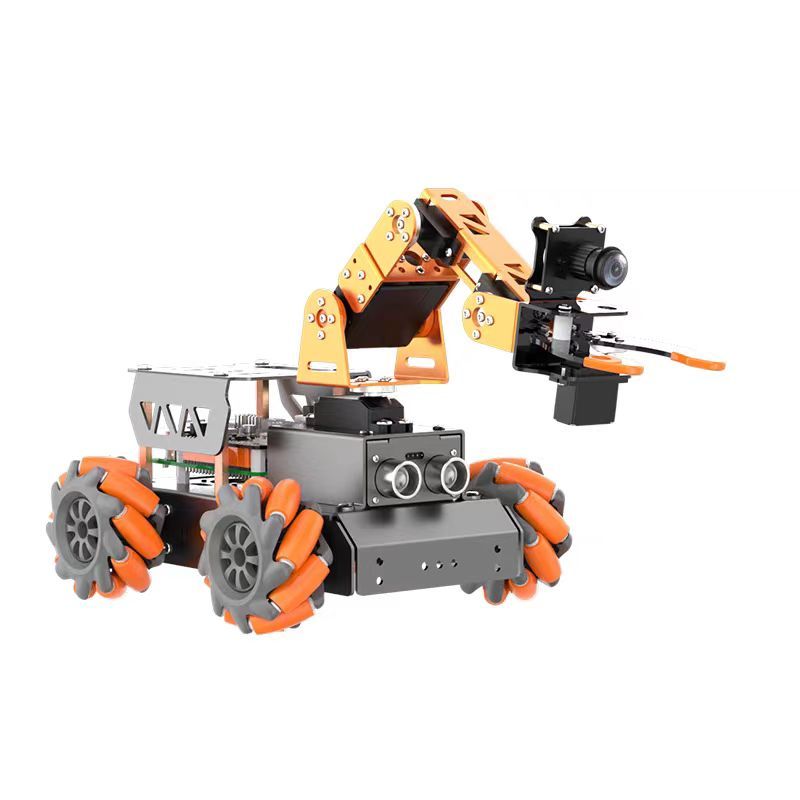 Raspberry Pi 4B/5 intelligent car AI vision robotic arm MasterPi Mecanum wheel autonomous handling programming robot