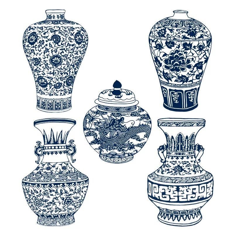 Blue and White Porcelain Paper-Cut Art, a Meaningful Gift