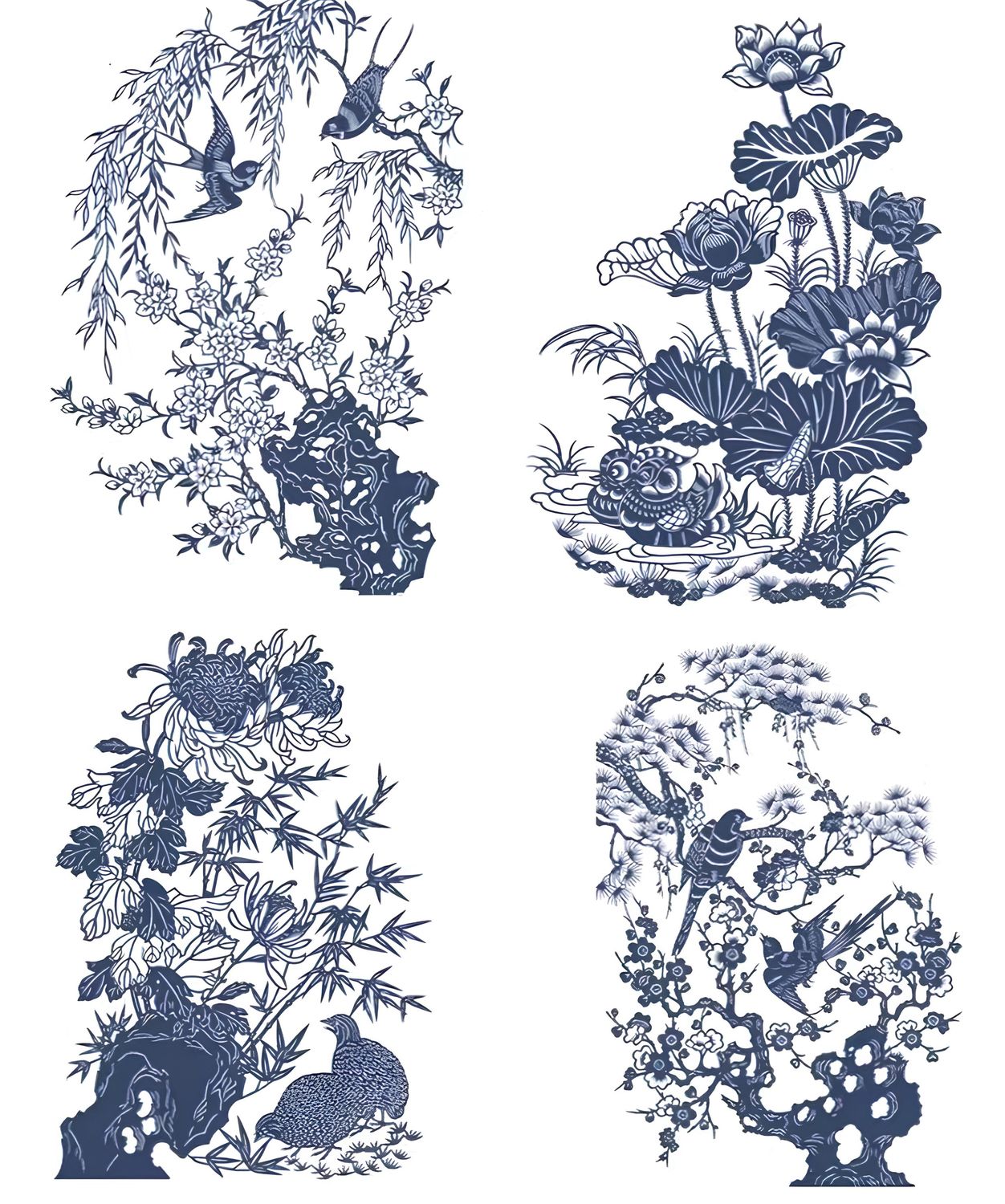 ​Four Seasons Paper-Cut Art, a Meaningful Gift