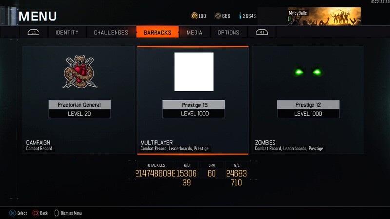 Call Of Duty: Black Ops 3 Insanely Modded Account